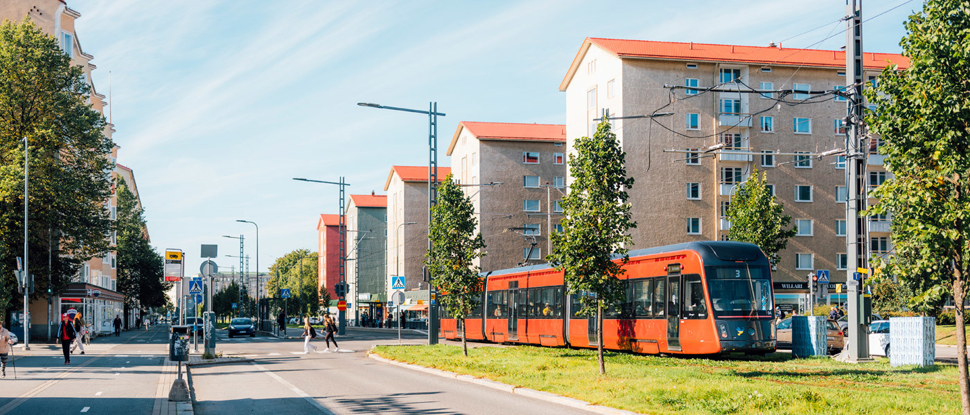 Valokuva Tampereen Kalevasta Sammonkadulta