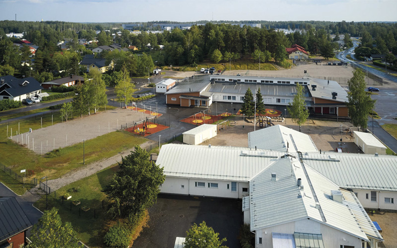 Ilmakuva Kyrölän alakoulusta