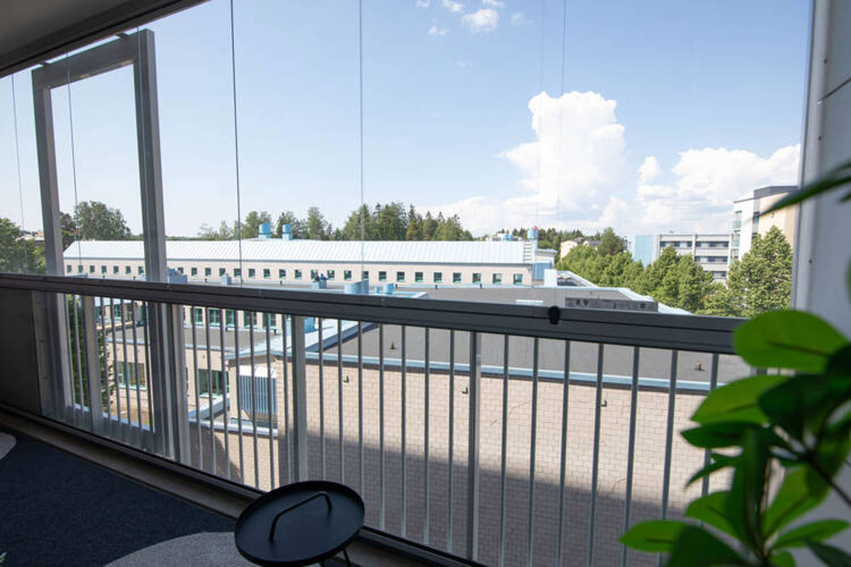 Valokuva asunnon B60 parvekenäkymästä