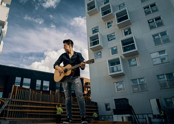 Olli Halonen Hartelan työmaalla