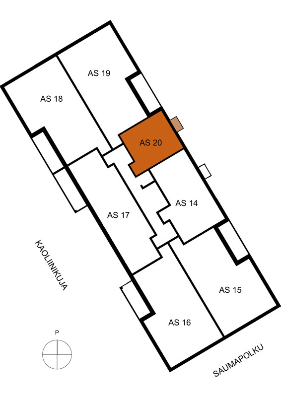 Turun Skala As.20 Sijaintikaavio
