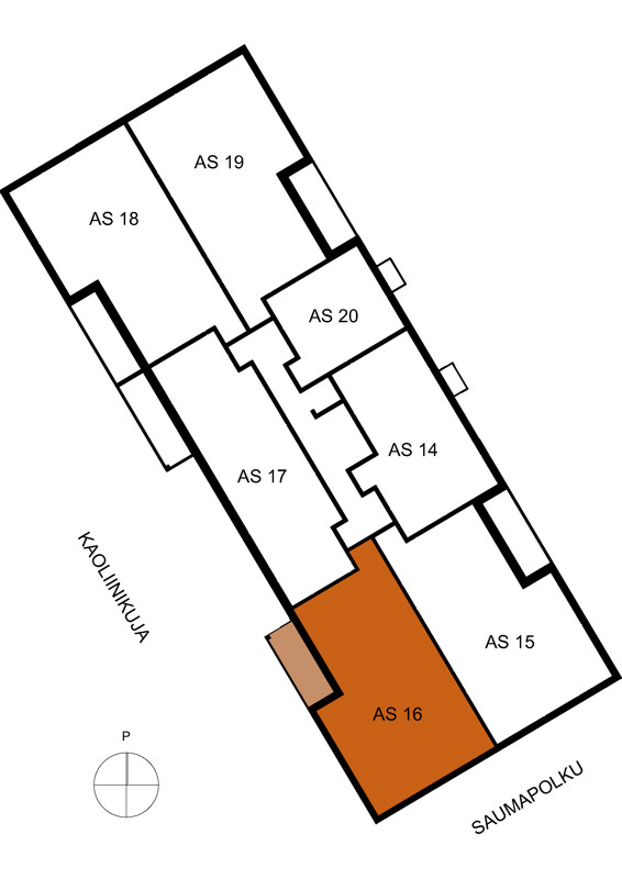 Turun Skala As.16 Sijaintikaavio