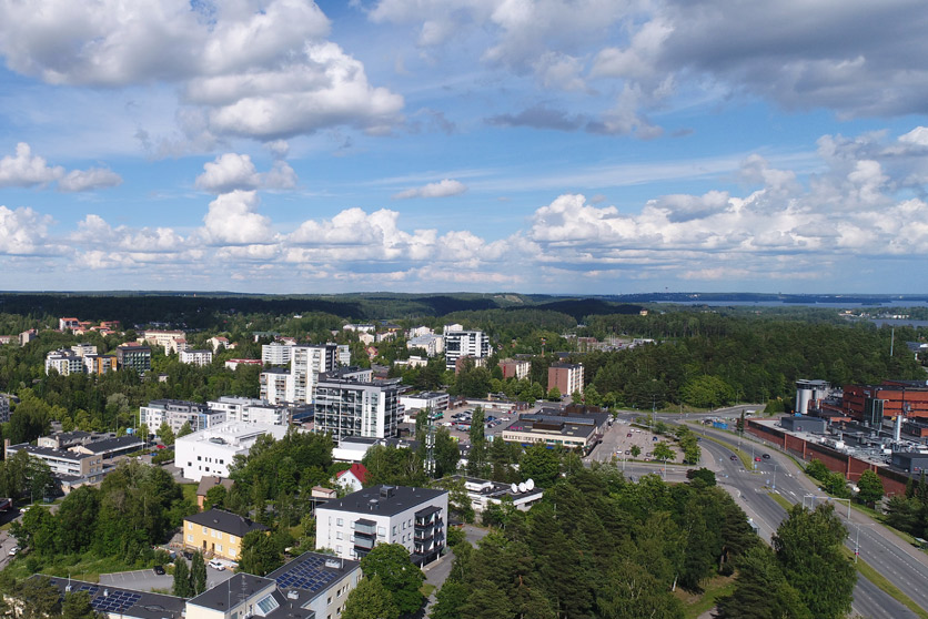 Ilmakuva Nokian kaupungista, Opa Latvalan kuvaamana
